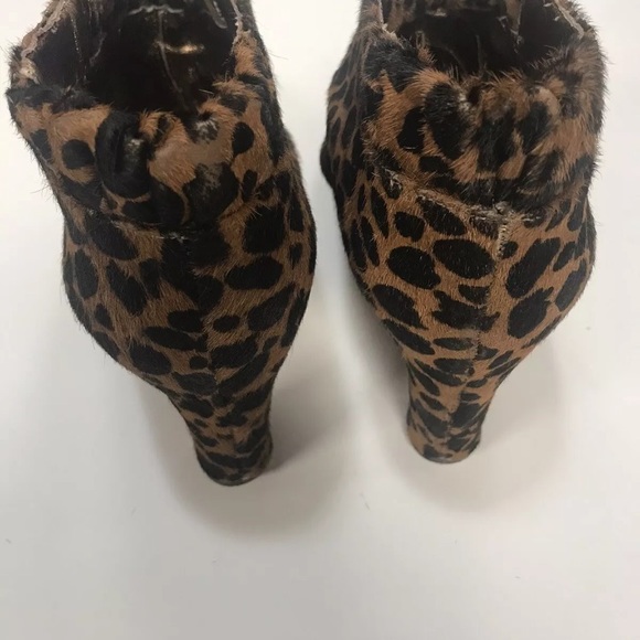 Sam Edelman Simone Ankle Boots Leopard Cheetah Print Leather Upper Women's 7.5M - Picture 4 of 4